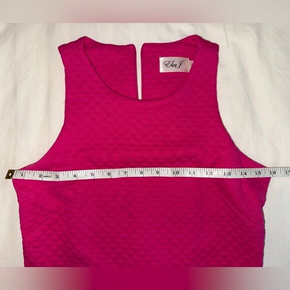 Eliza J Pink Ruffled Sheath Dress Cocktail - Picture 5 of 13